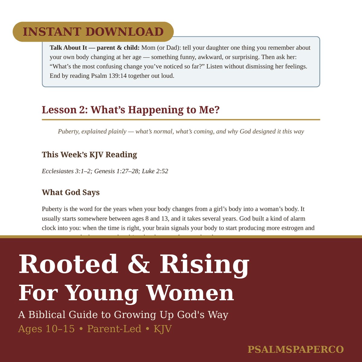 Rooted & Rising: For Young Women
